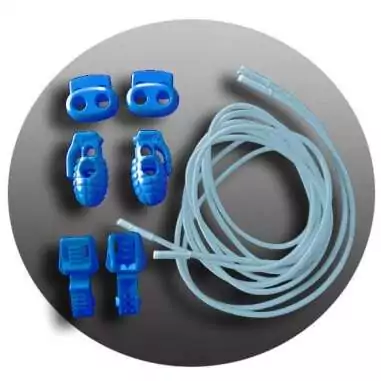 Lacets élastiques bleus pâles-sans noeuds-autobloquants-Ach…