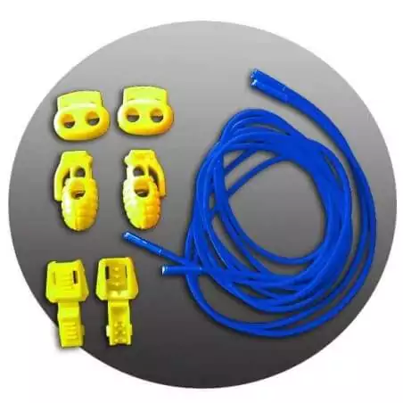 Lacets élastiques bleu électrique-sans…