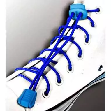 Lacets élastiques bleu électrique-sans…