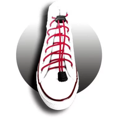 Lacets élastiques rouges-sans noeuds-autobloquants-Achat|Ve…