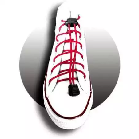 Lacets élastiques rouges-sans noeuds-autobloquants-Achat|Ve…