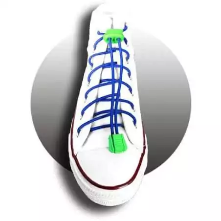 Lacets élastiques bleu électrique-sans…