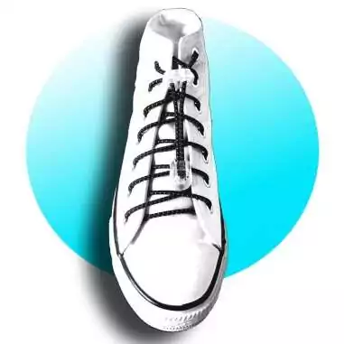 Lacets élastiques autobloquants noirs&nbsp;réflectifs pour vos chaussures