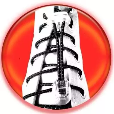 Lacets élastiques autobloquants noirs&nbsp;réflectifs pour vos chaussures