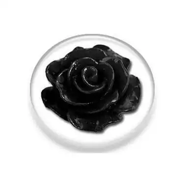 Décorations de lacets bijoux fleur rose noire en vente…