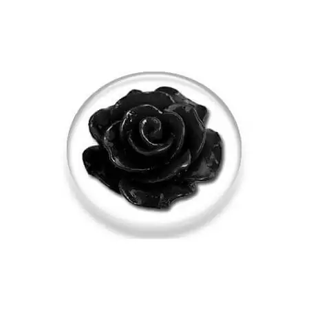 Décorations de lacets bijoux fleur rose noire en vente…