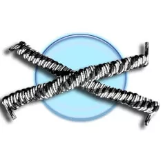 Lacets de chaussures ressorts sans noeud noirs & blancs