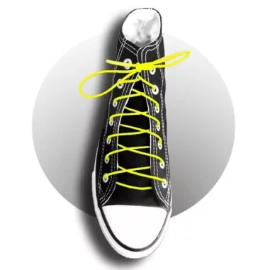 Lacets élastiques jaunes fluos pratiques pour chaussures…