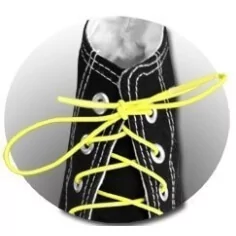 Lacets élastiques jaunes fluos pratiques pour chaussures… 2