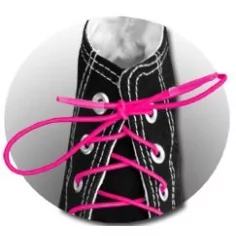 Lacets élastiques roses fluos pratiques pour chaussures… 2