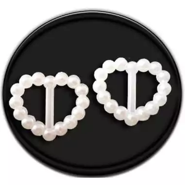 Décorations bijoux de lacets coeurs blancs en vente lacets…