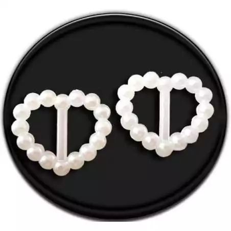 Décorations bijoux de lacets coeurs blancs en vente lacets…