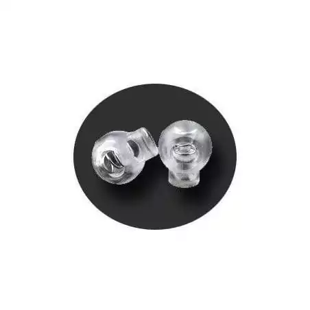 Bloqueurs stoppeurs ronds transparents de lacets de…