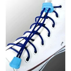 Lacets élastiques bleus marines-sans noeuds-autobloquants-A…