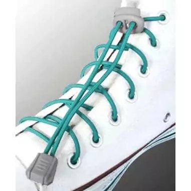 Lacets élastiques bleus canard-sans noeuds-autobloquants-Ac…