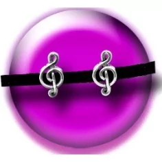 Envie de décorer vos chaussures ? Décorations Musique en métal argenté