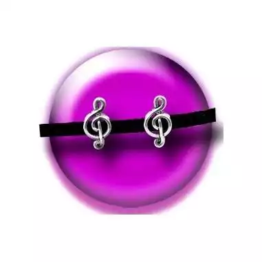 Décorations, bijoux de lacets musique argentés .vente…