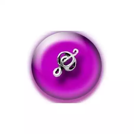 Décorations, bijoux de lacets musique argentés .vente…