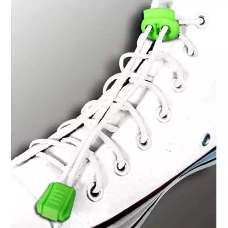 Lacets élastiques blancs-sans noeuds-autobloquants-Achat|Ve…