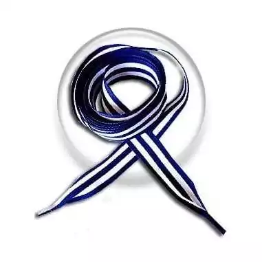 Lacets marinière bleu blanc en vente en boutique de lacets…