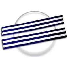 Lacets marinière marine &&nbsp;blanc pour vos chaussures 2