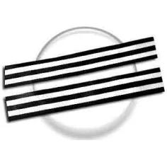 Lacets marinière noir &&nbsp;blanc pour vos chaussures 2