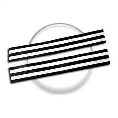 Lacets marinière noir &&nbsp;blanc pour vos chaussures