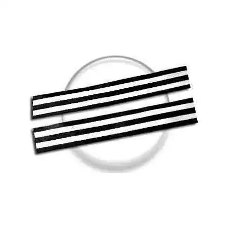 Lacets marinière noir &&nbsp;blanc pour vos chaussures