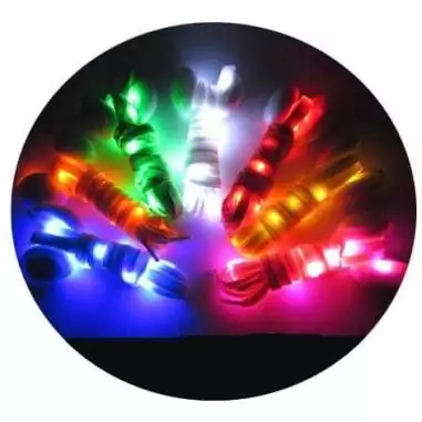 Lacets lumineux colorés pour vos chaussures