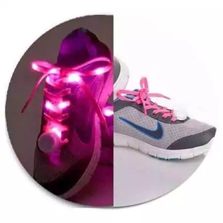 Lacets lumineux colorés pour vos chaussures