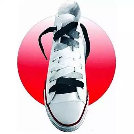 Lacets dégradés noirs pour vos chaussures