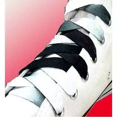 Lacets dégradés noirs pour vos chaussures