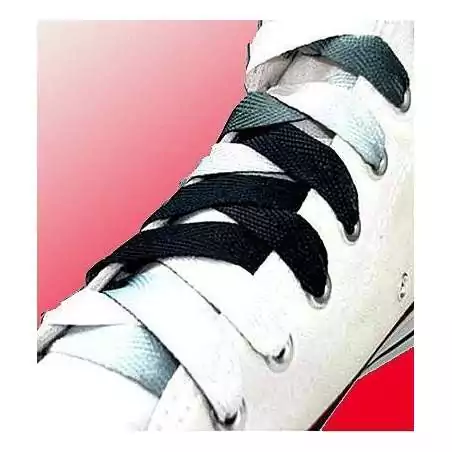 Lacets dégradés noirs pour vos chaussures