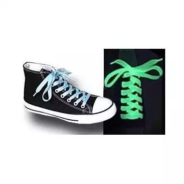 Lacets plats phosphorescents pour vos chaussures