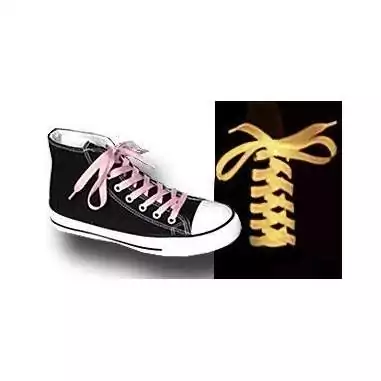 Lacets plats phosphorescents pour vos chaussures