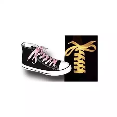 Lacets plats phosphorescents pour vos chaussures