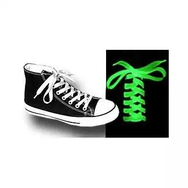 Lacets plats phosphorescents pour vos chaussures